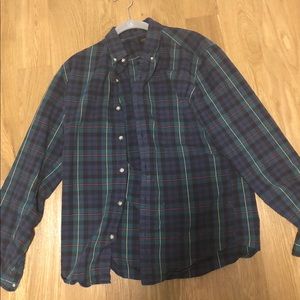 J.Crew Tartan Plaid Button Up - Men’s Medium